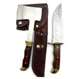 Old Smoky Hatchet and Knife Set with Leather Dual