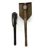 Folding Shovel and Folding Pick- pick is marked