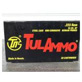 (20) Rounds .223 REM 55GR HP TulAmmo