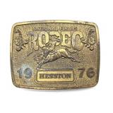 1976 Hesston National Finals Rodeo Belt Buckle