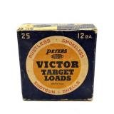 EMPTY Vintage Peters Victor Target Loads Box