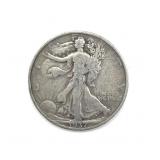 1937 Walking Liberty Half Dollar