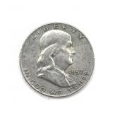1957-D Franklin Half Dollar