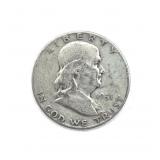 1951-S Franklin Half Dollar