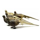 Vintage Brass Pheasants 14" x 5" - two are