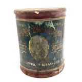 Antique George Washington Cut Plug Tobacco Tin 5"