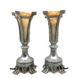 Vintage/Antique Art Deco Lamp Pair 10.75"