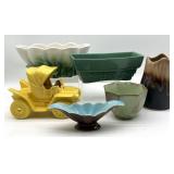 Vintage Pottery Planters 10" x 4"