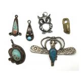 Turquoise Stone and More Pendants - all marking