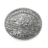 1989 Hesston National Finals Rodeo Belt Buckle