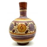 Handmade and Hand Painted Pottery Vase 12"