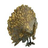 Vintage Brass Peacock 9"