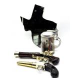 Stein, Texas Shaped Mirror, and Avon Bottles