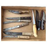 Rapala Fish Knife, Schrade USA 152 Knife, and