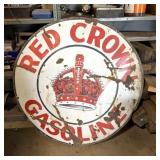 Red Crown Porcelain Sign 42'x42', Single Sided