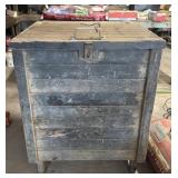 Antique Wooden Ice Box 31'x28'x38'