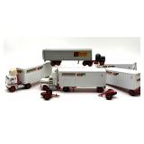 Die Cast Truck and Trailers 9'