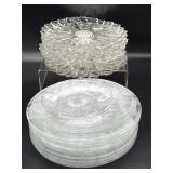 Floral Glass Plates 10' and Smaller