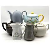 Ceramic Teapots and More 7' Tall and Smaller