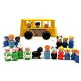 Vintage Fisher Price Mini Bus and Little