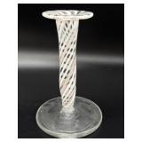 Art Glass Swirl Bud Vase 5.5'- Signed by Terry