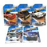 (5) HotWheels Cars in Original Packaging