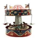 Vintage Wolverine Tin Toy Carousel 12' x 11.5'