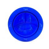 Vintage Cobalt Blue Glass Baby Plate 8.5'