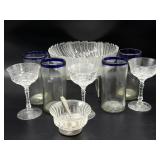 Glass Bowl, Etched Glass Stemware, and More-
