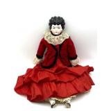 Antique Porcelain Head Doll with Porcelain Hands
