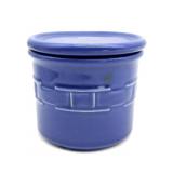 Longaberger Pottery Woven Cornflower Blue Salt
