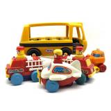 Vintage Little Tikes Toy Bus and Tomy Push n Go