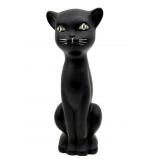 Vintage Black Cat Rubber Coin Bank 8.5'-