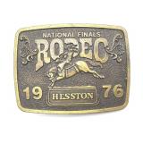 1976 Hesston National Finals Rodeo Belt Buckle