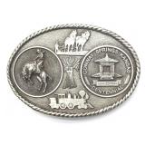 Conway Springs Kansas Centennial Belt Buckle 3.5'