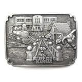 1986 Bluff City, Kansas Belt Buckle 3.25'