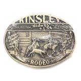 1986 Kinsley Rodeo Belt Buckle 3.75'