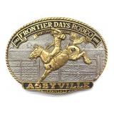1988 Abbyville Frontier Days Rodeo Belt Buckle