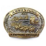 1987 Abbyville A Farming Tribute Belt Buckle