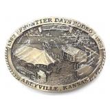 1993 Abbyville Frontier Days Rodeo Belt Buckle 4'