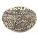 1985 Kinsley Rodeo Belt Buckle 3.75'
