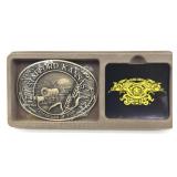 1985 Stafford, KS Belt Buckle 3.75' - with box