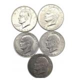 (5) Eisenhower Dollars