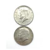 1966 and 1967 Kennedy Half Dollars
