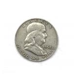 1958-D Franklin Half Dollar