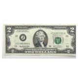 Series 2003 A Two Dollar Note