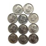 (11) 1971 Kennedy Half Dollars
