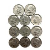 (11) 1971-72Kennedy Half Dollars