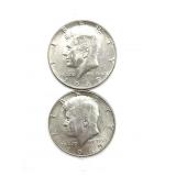 (2) 1969 Kennedy Half Dollars