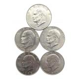 (5) Eisenhower Dollars
